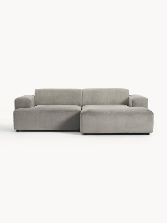 Melriva Corduroy Corner Sofa (3-Seater)