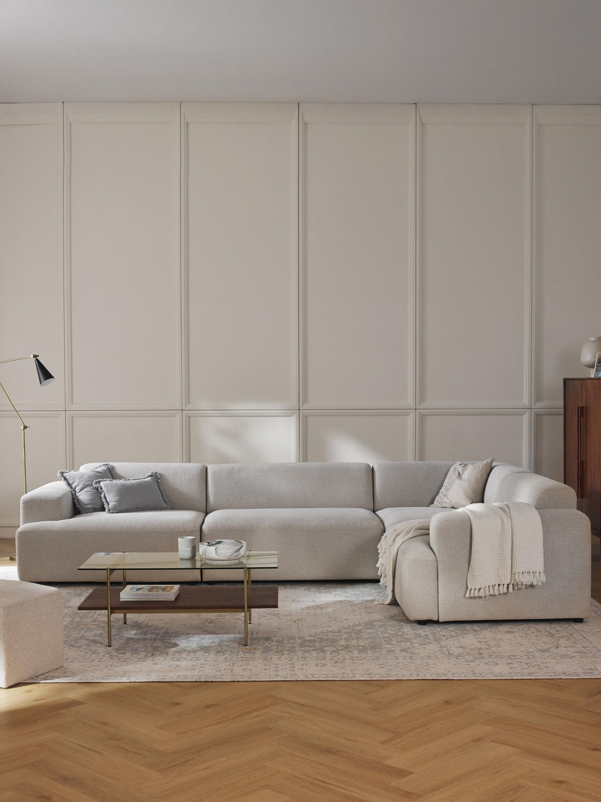 Melriva Large 4-Seater Corner Sofa