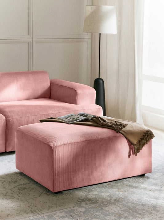 Melriva Stool in Corduroy, W 99 x D 72 cm