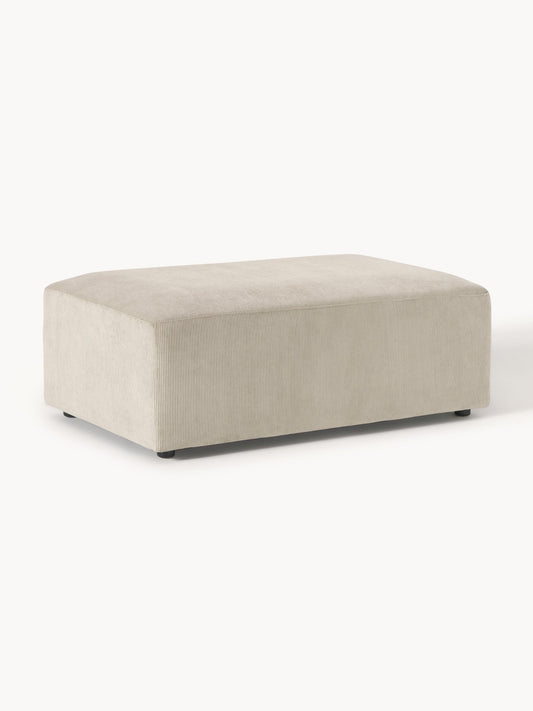 Melriva XL Corduroy Ottoman, W 116 x D 72 cm