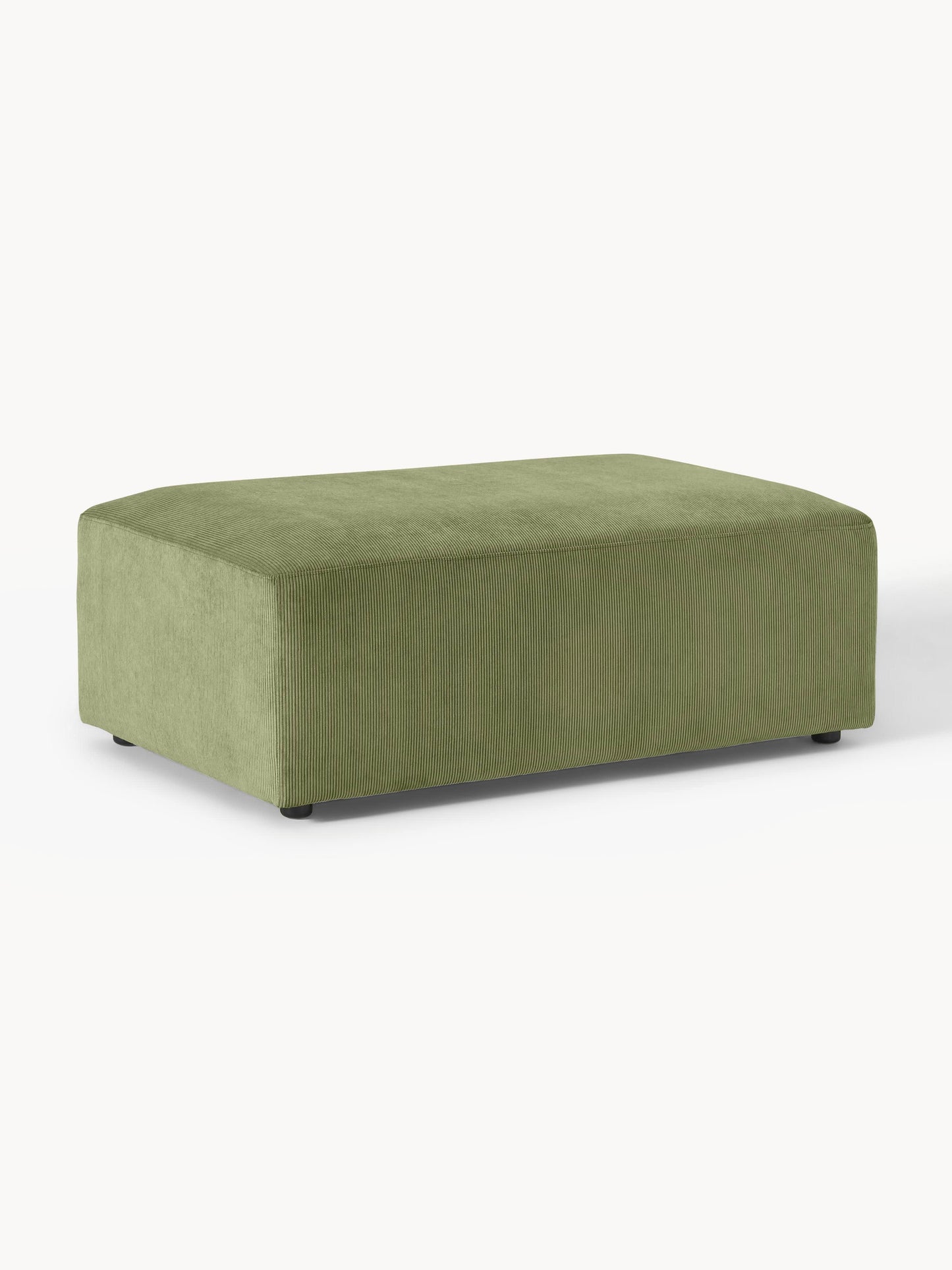 Melriva XL Corduroy Ottoman, W 116 x D 72 cm