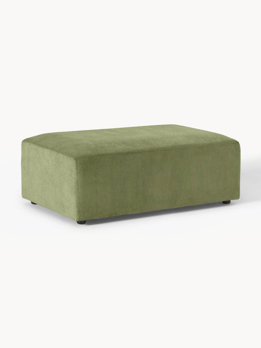 Melriva XL Corduroy Ottoman, W 116 x D 72 cm