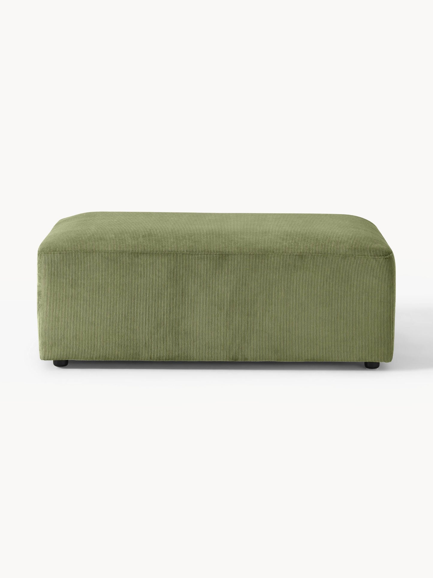 Melriva XL Corduroy Ottoman, W 116 x D 72 cm