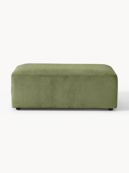 Melriva XL Corduroy Ottoman, W 116 x D 72 cm