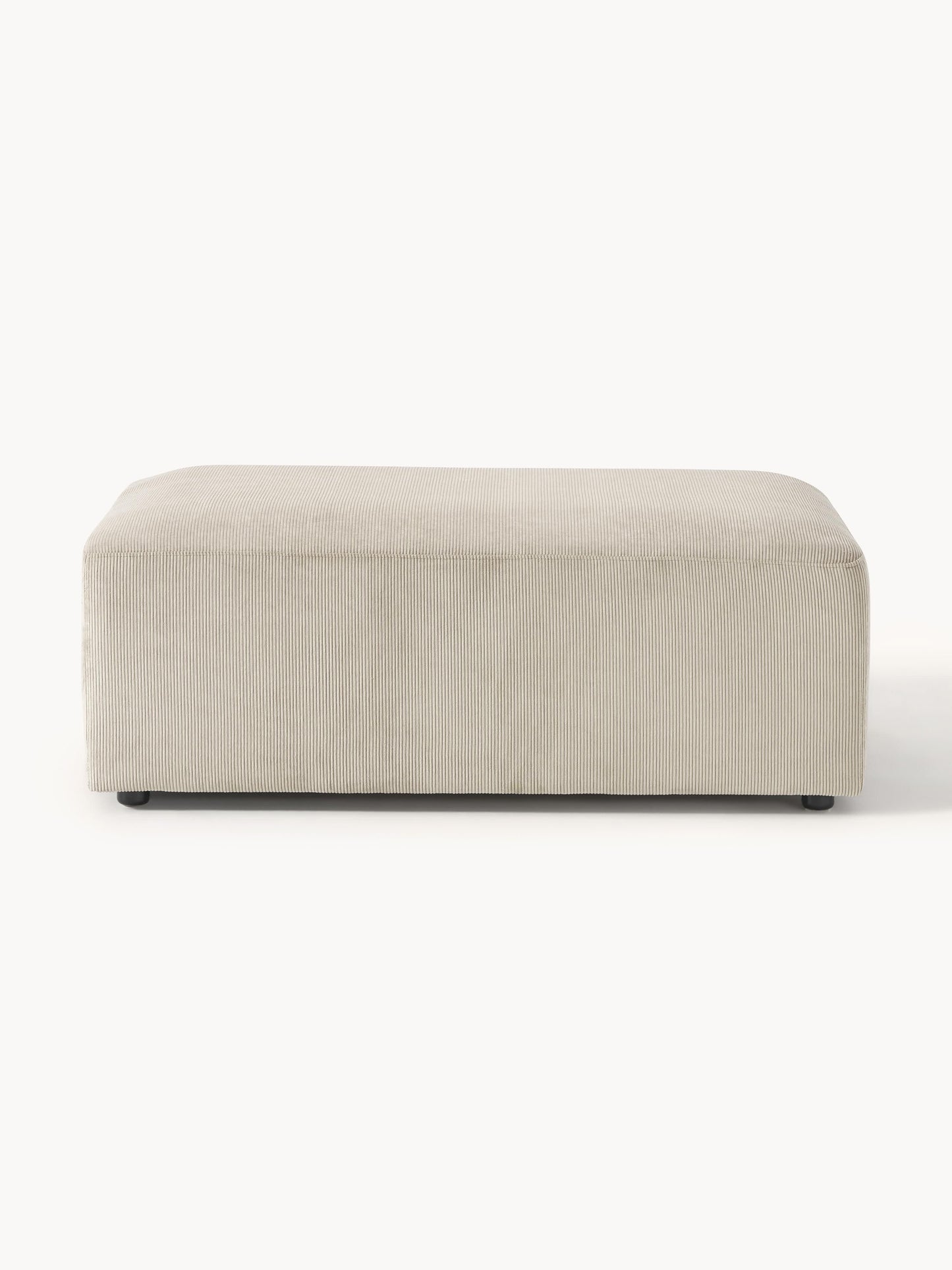 Melriva XL Corduroy Ottoman, W 116 x D 72 cm