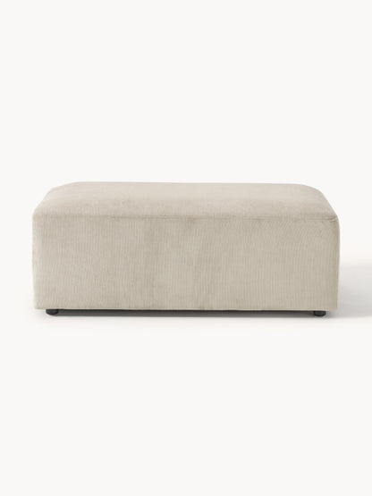 Melriva XL Corduroy Ottoman, W 116 x D 72 cm