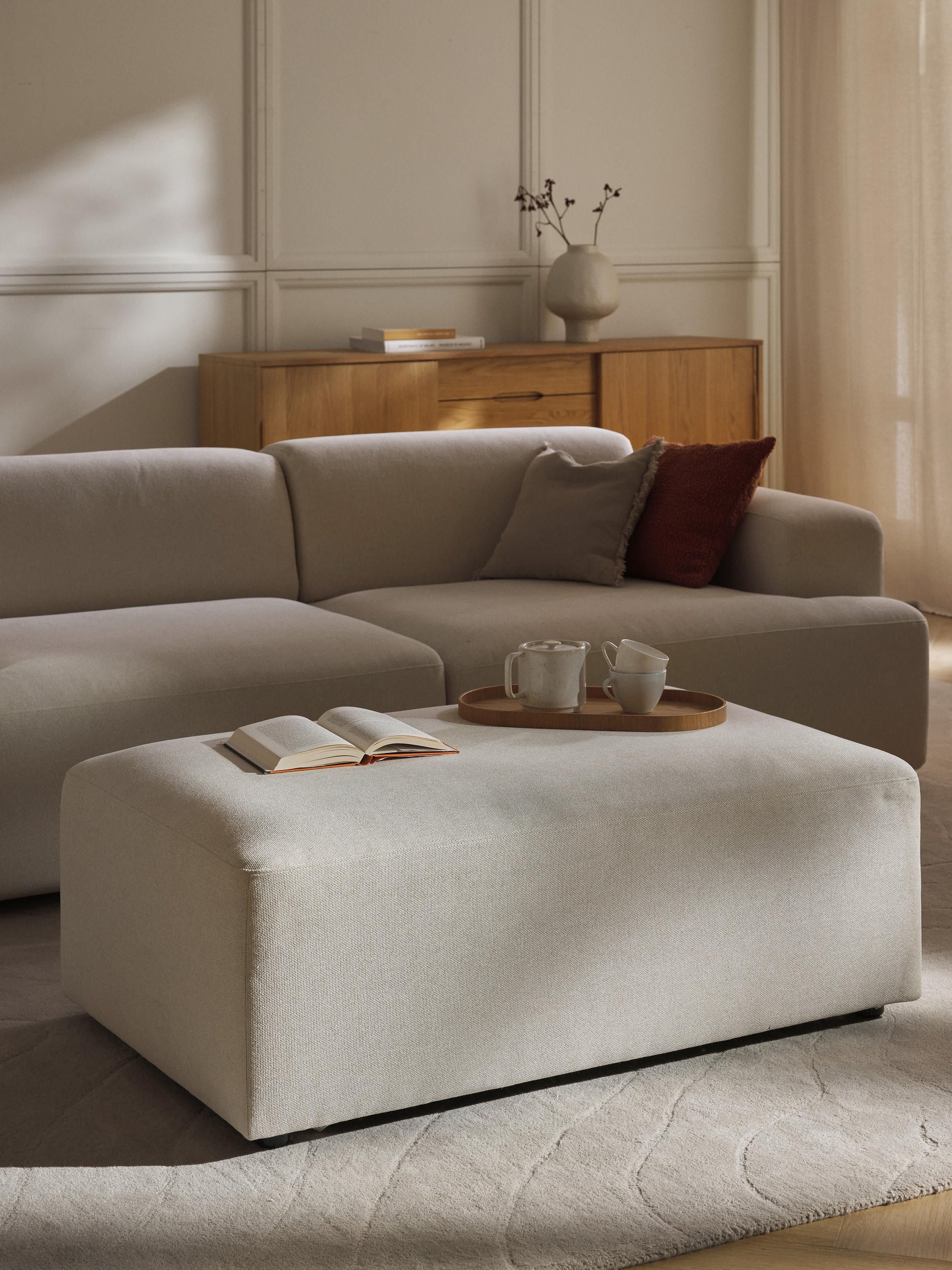 Melriva XL Ottoman, W 116 x D 72 cm
