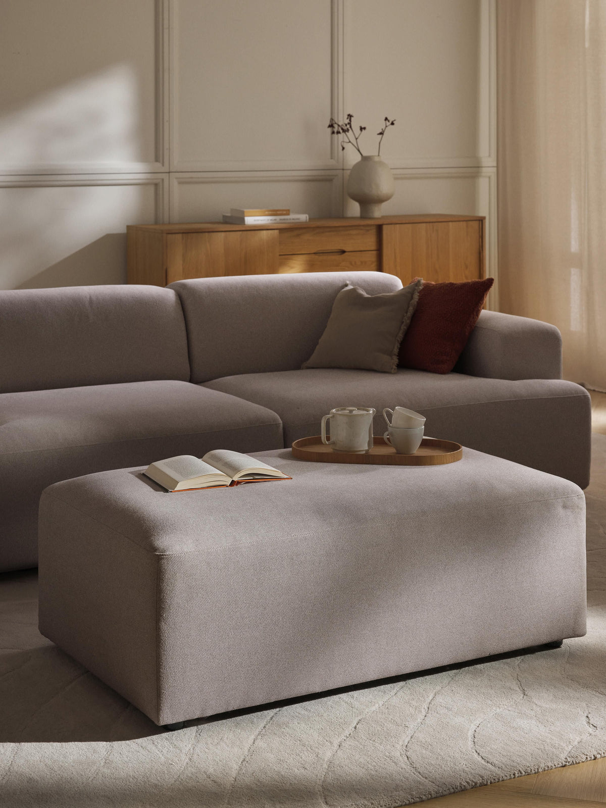 Melriva XL Ottoman, W 116 x D 72 cm