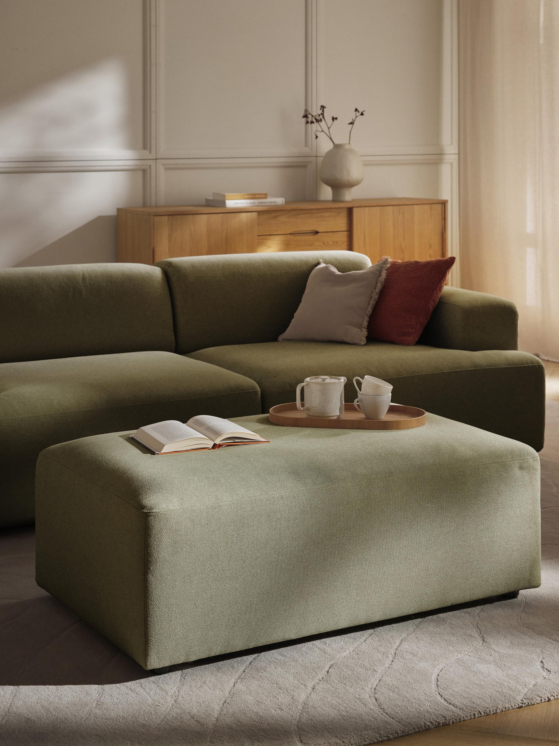 Melriva XL Ottoman, W 116 x D 72 cm