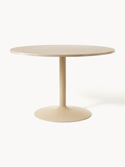 Milvetta Oval Dining Table in Marble, 120 x 90 cm