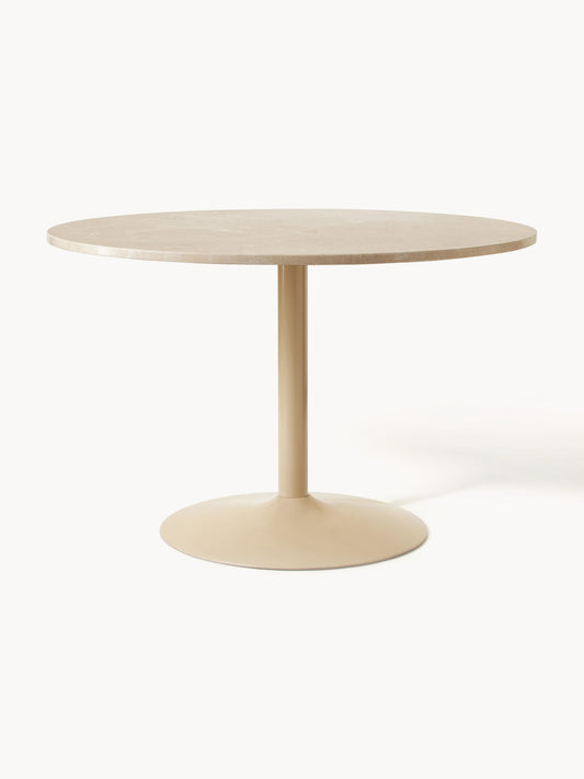 Milvetta Oval Dining Table in Marble, 120 x 90 cm