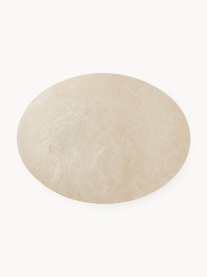 Milvetta Oval Dining Table in Marble, 120 x 90 cm