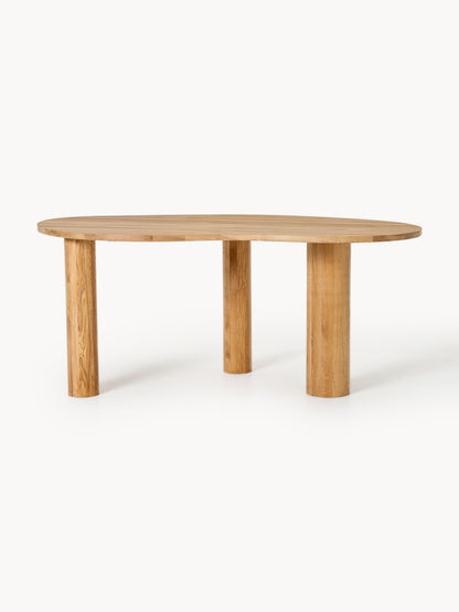 Narbell Oak Dining Table with Organic Shape, in Various Sizes