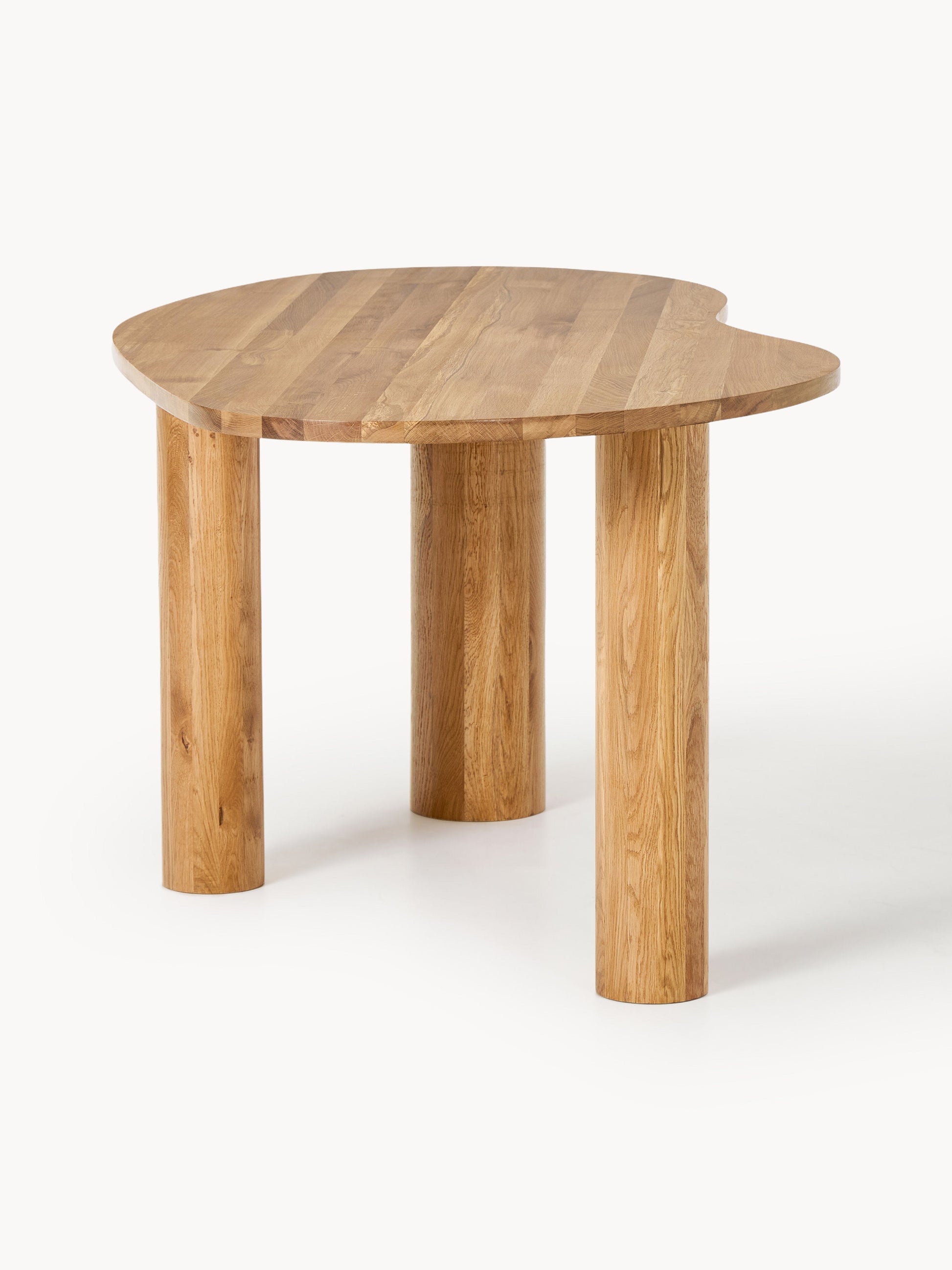Narbell Oak Dining Table with Organic Shape, in Various Sizes