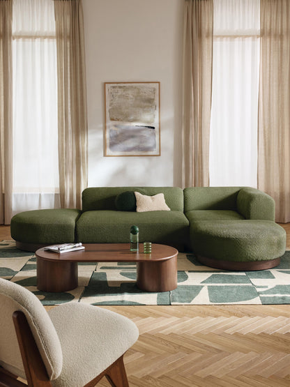Natriva Modular Teddy Bouclé Corner Sofa