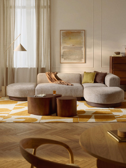 Natriva Modular Teddy Bouclé Corner Sofa