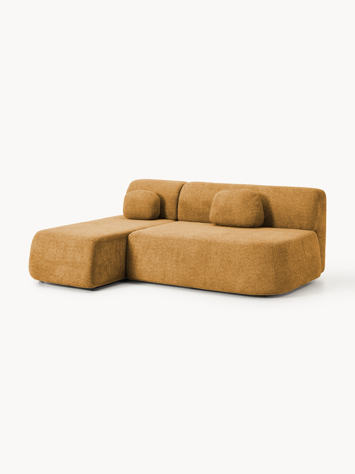 Paorella Teddy Bouclé Sofa Bed with Storage