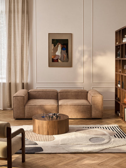 Rosmarco Hand-Tufted Wool Rug with High-Low Texture