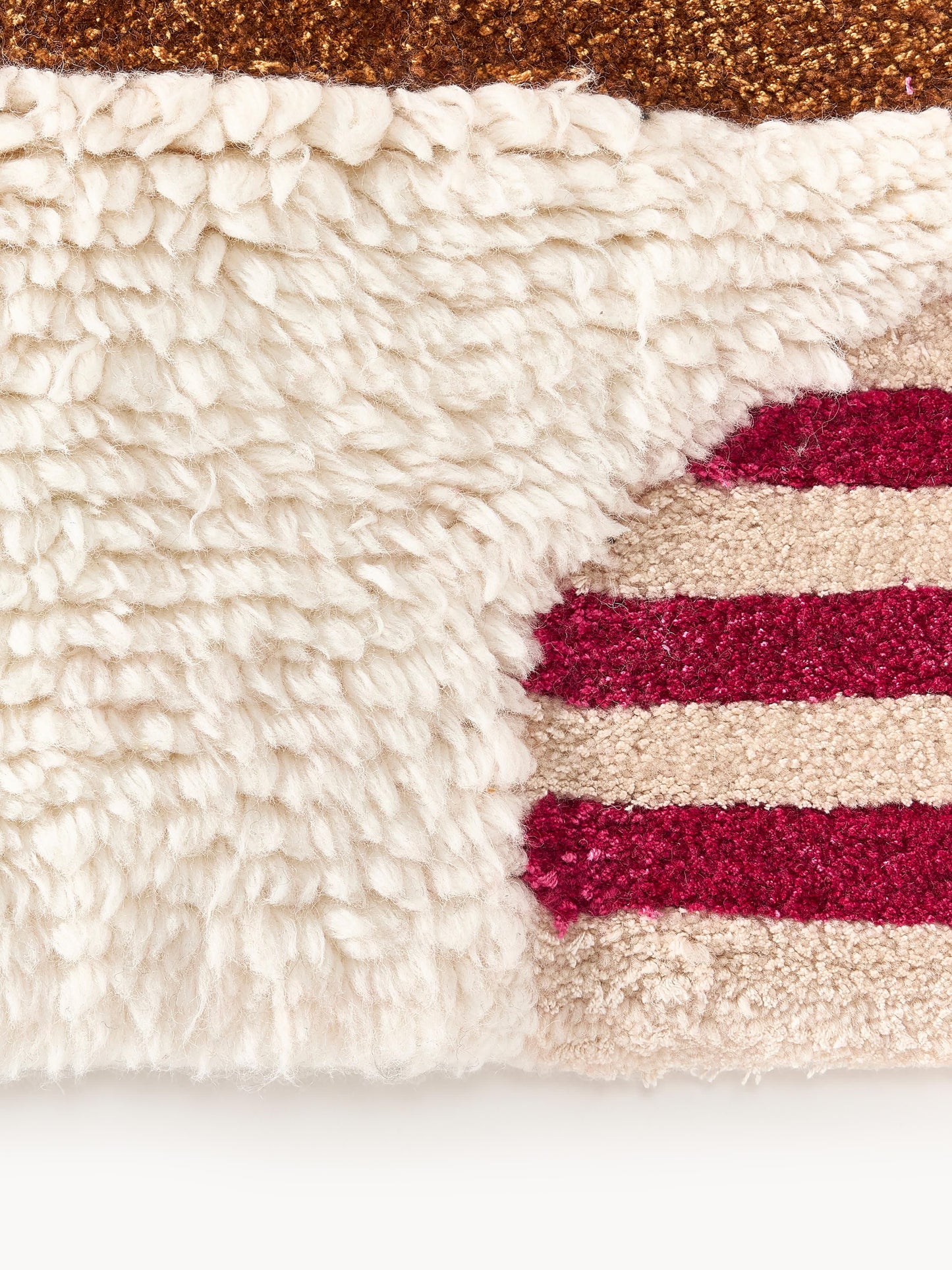 Rosmarco Hand-Tufted Wool Rug with High-Low Texture
