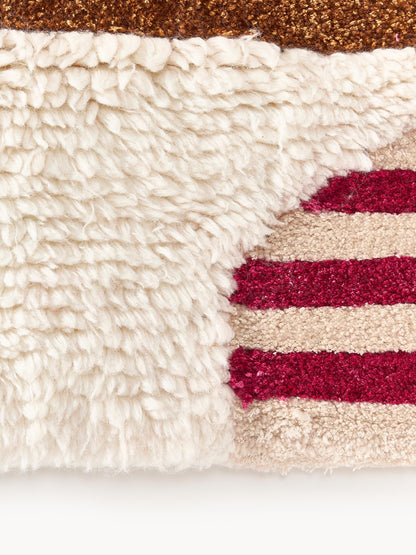 Rosmarco Hand-Tufted Wool Rug with High-Low Texture