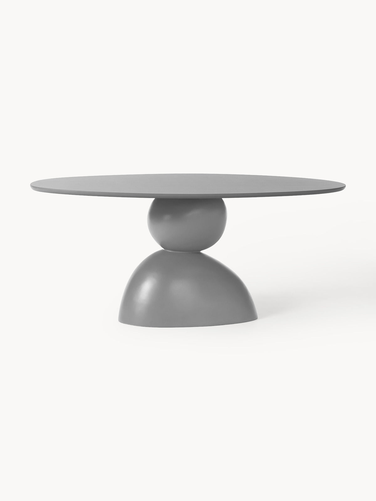 Sahbria Oval Dining Table with Organic Design, 180 x 90 cm
