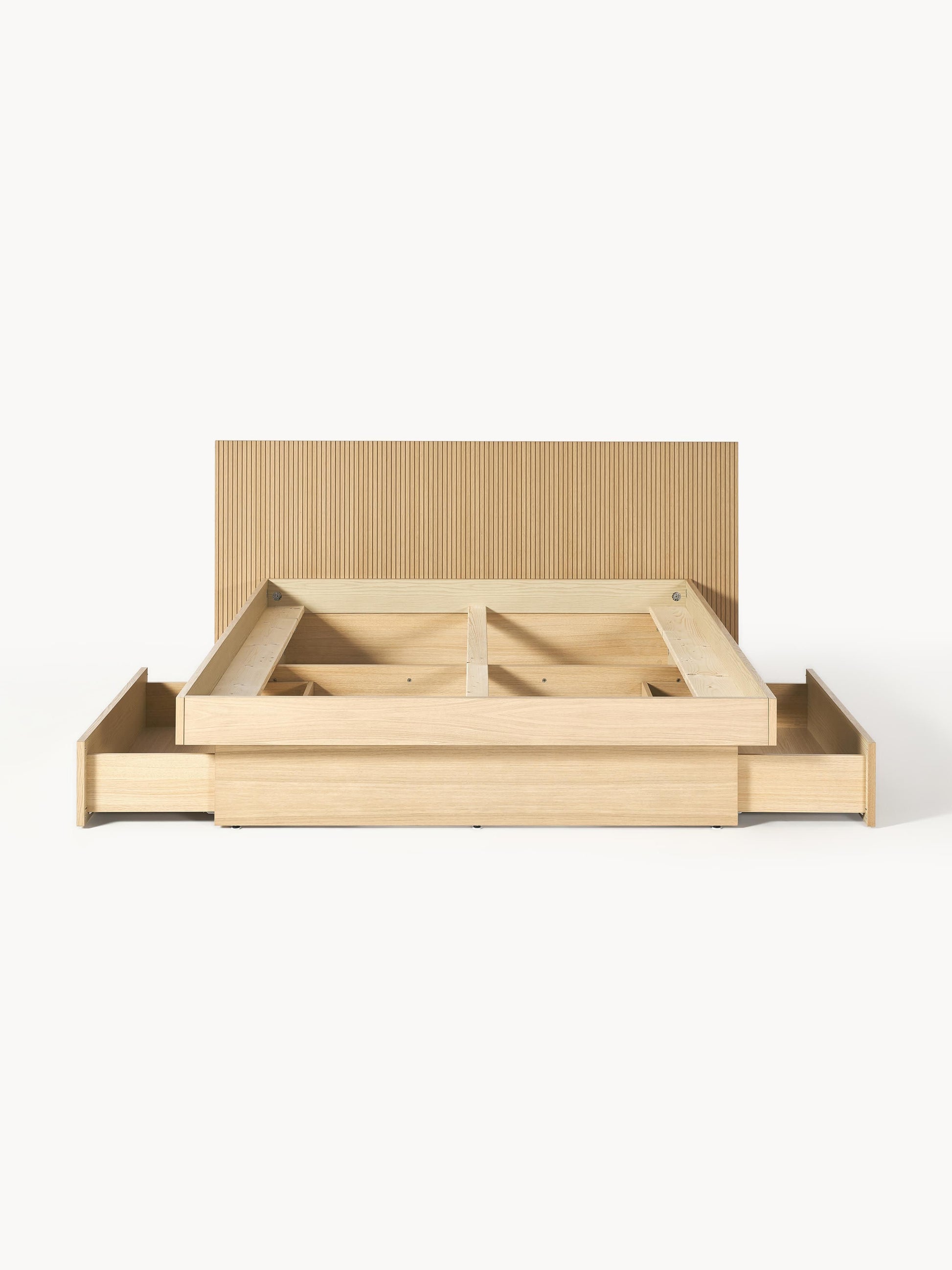 Satrella Wooden Bed with Headboard and Drawers
