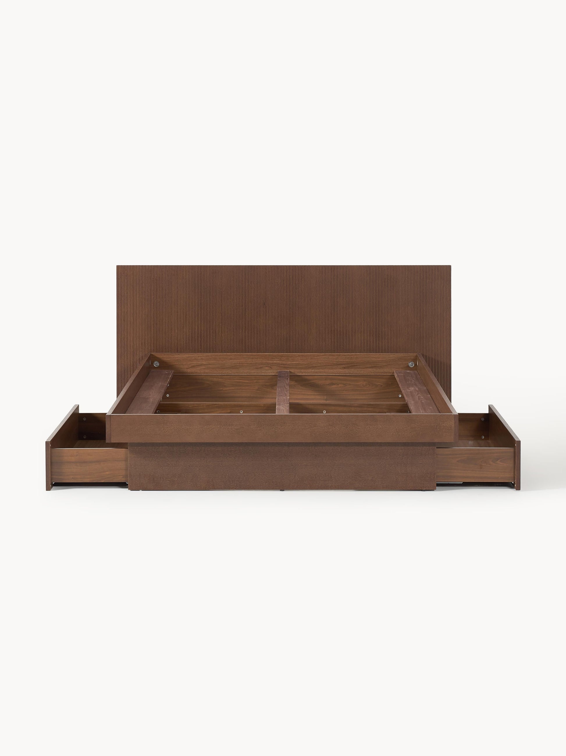 Satrella Wooden Bed with Headboard and Drawers