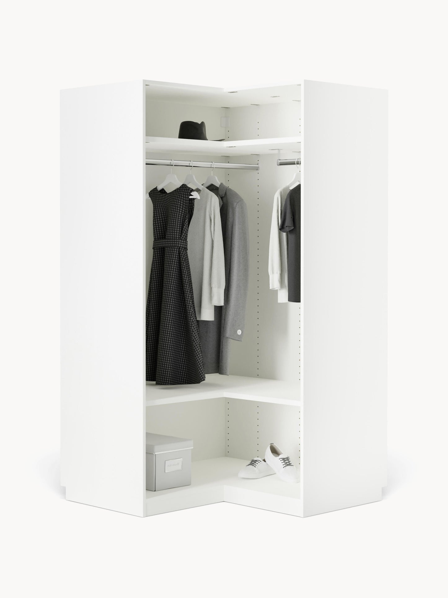 Simrenza Modular Corner Wardrobe, 115 cm Wide