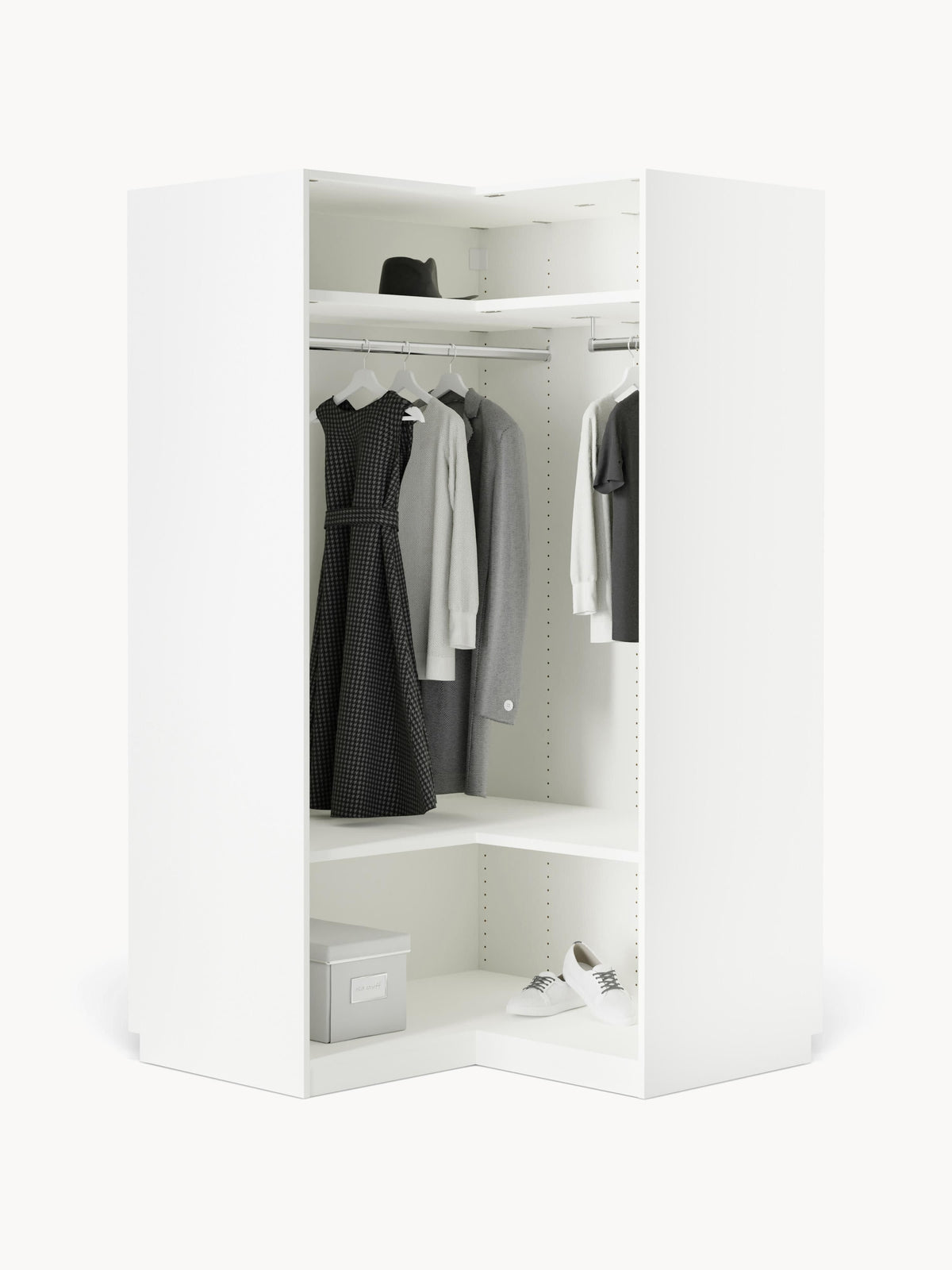 Simrenza Modular Corner Wardrobe, 115 cm Wide