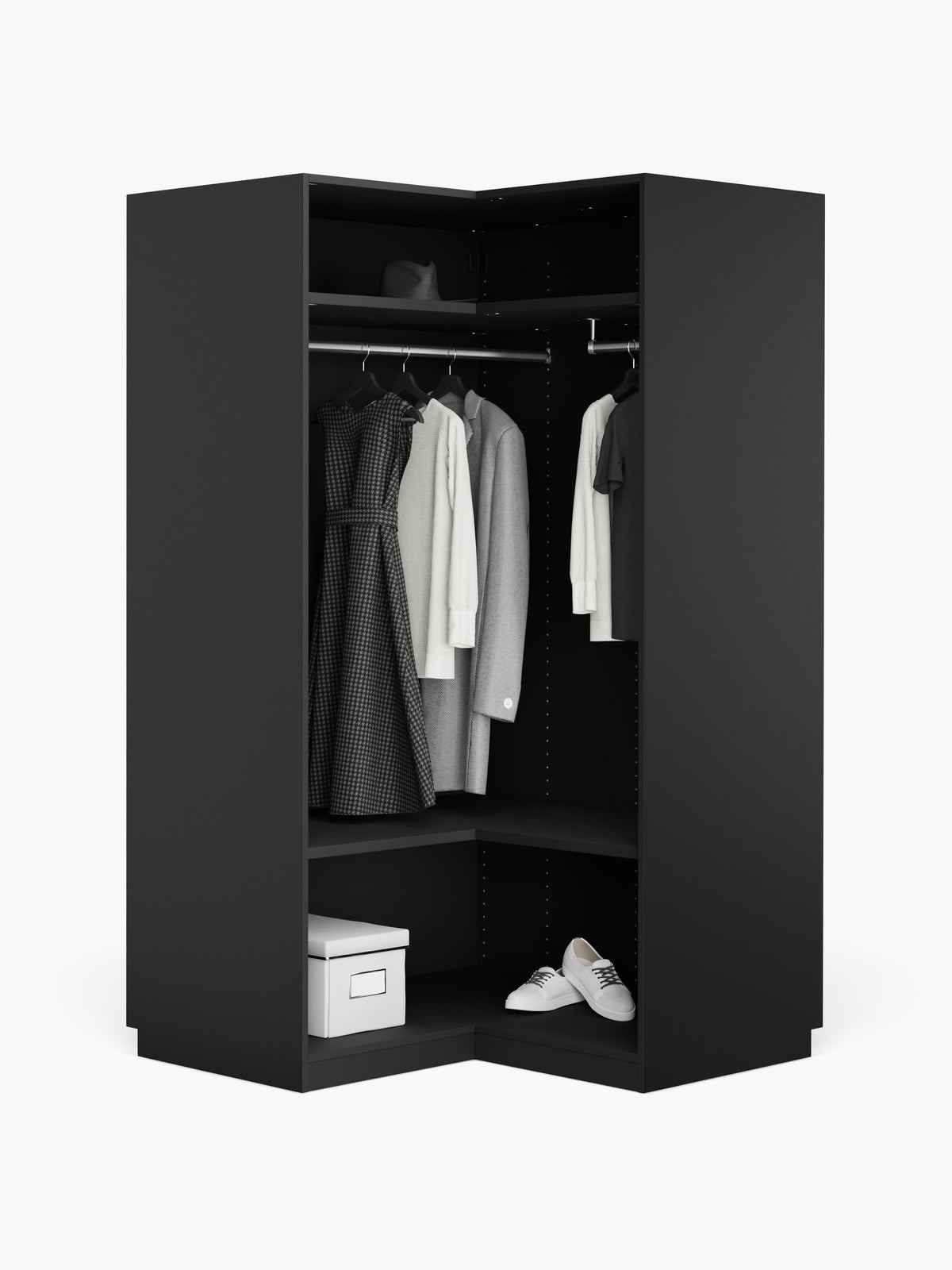 Simrenza Modular Corner Wardrobe, 115 cm Wide