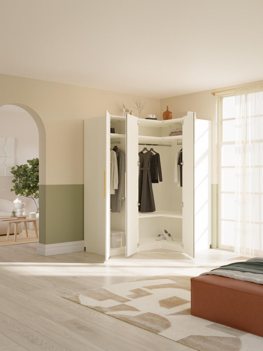 Simrenza Modular Corner Wardrobe, 165 cm Wide, in Various Sizes