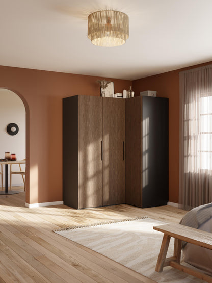 Simrenza Modular Corner Wardrobe, 165 cm Wide, in Various Sizes
