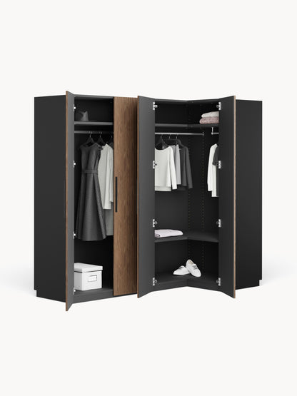 Simrenza Modular Corner Wardrobe, 215 cm Wide, in Various Sizes