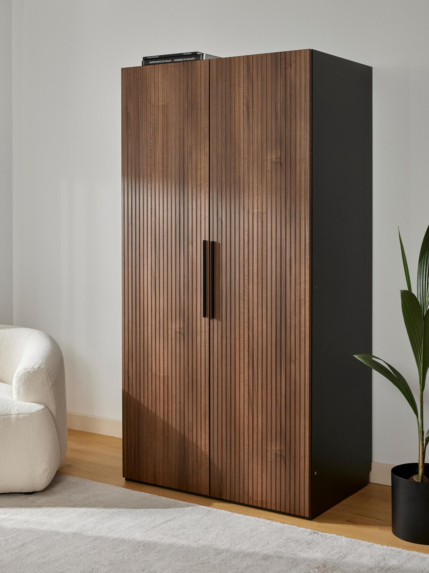Simrenza Modular Hinged-Door Wardrobe, 100 cm Wide, in Various Sizes