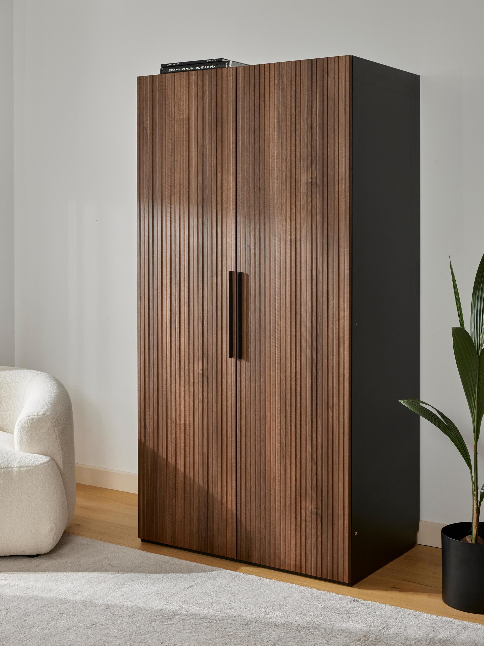 Simrenza Modular Hinged-Door Wardrobe, 100 cm Wide, in Various Sizes