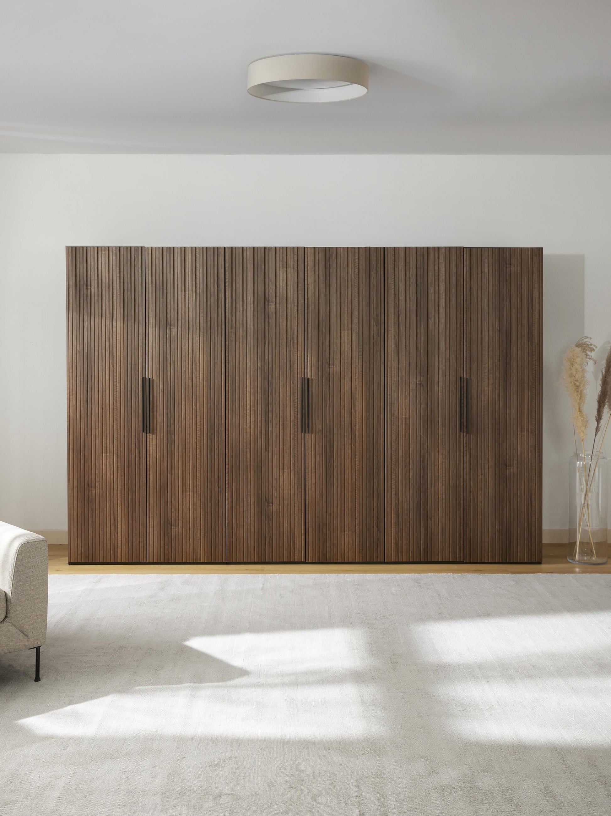 Simrenza Modular Hinged-Door Wardrobe, 300 cm Wide, in Various Sizes