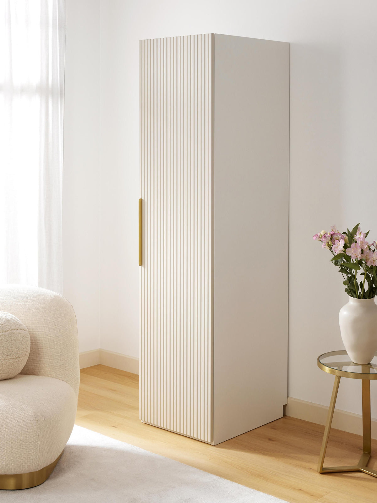 Simrenza Modular Hinged-Door Wardrobe, 50 cm Wide, in Various Sizes