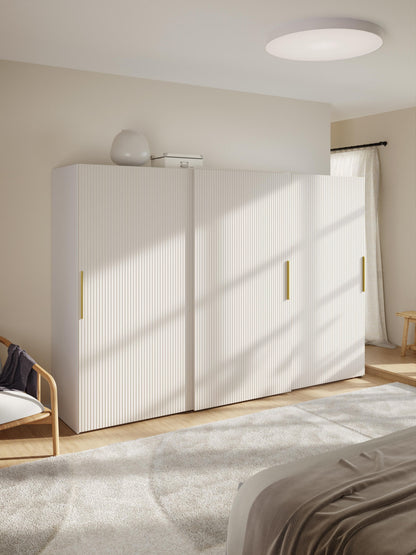 Simrenza Modular Sliding-Door Wardrobe, 300 cm Wide, in Various Sizes