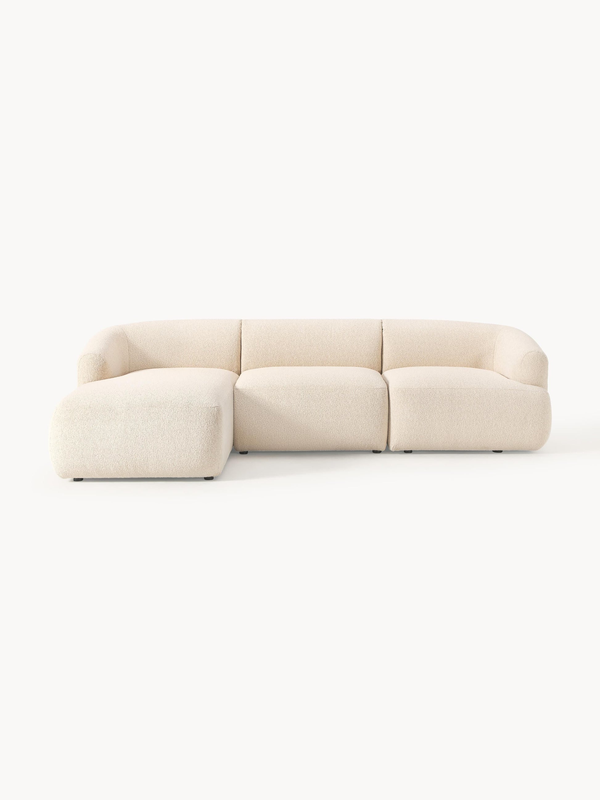Sofvella 3-Seater Modular Corner Sofa in Bouclé