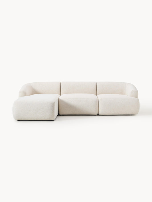 Sofvella 3-Seater Modular Corner Sofa in Bouclé