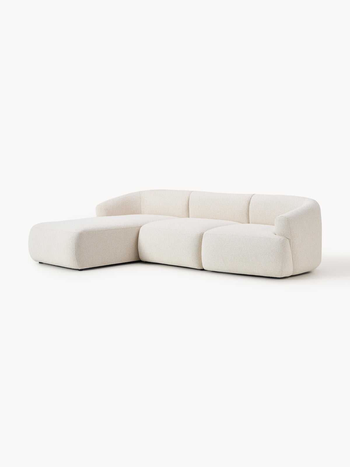 Sofvella 3-Seater Modular Corner Sofa in Bouclé