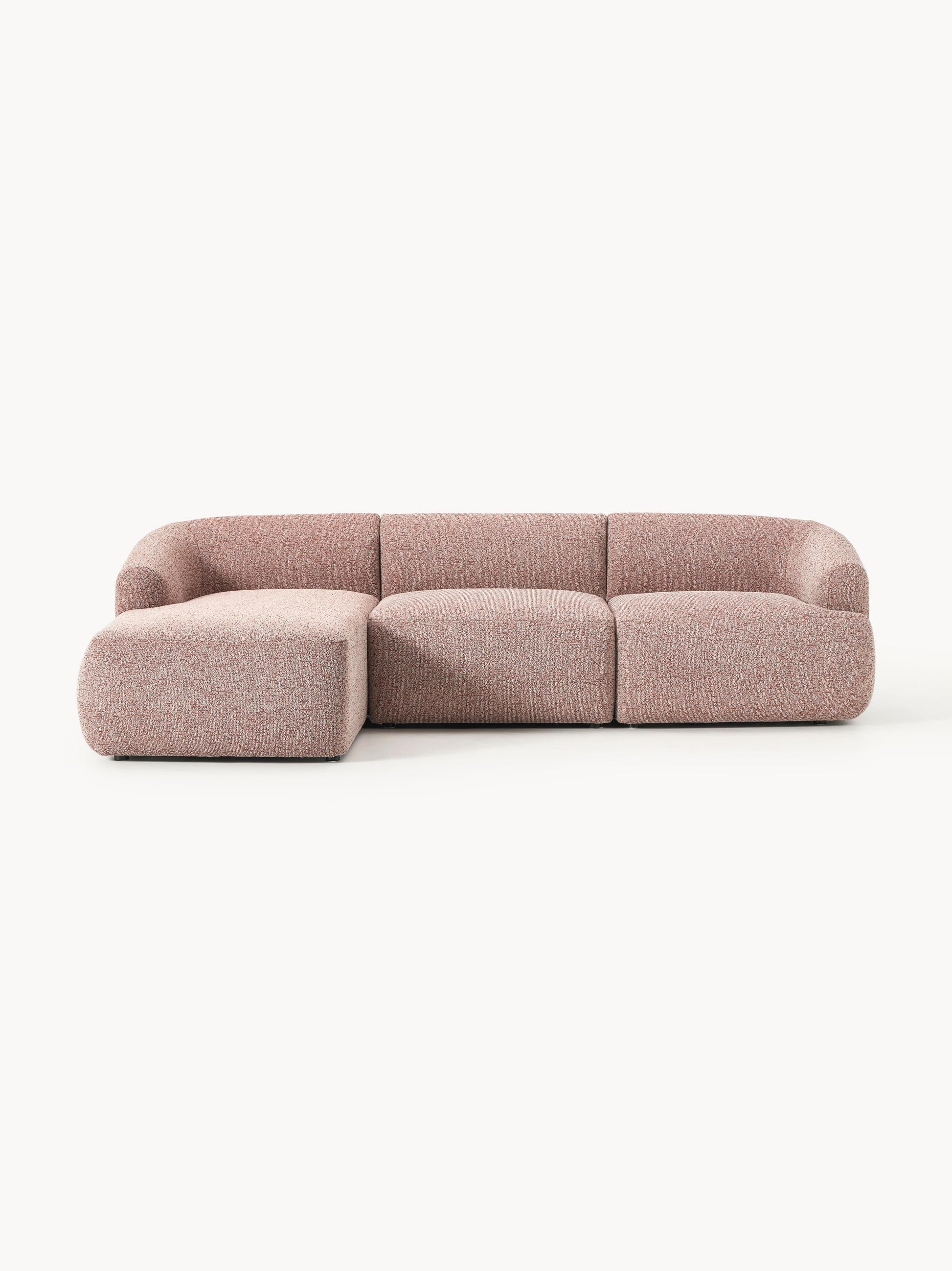 Sofvella 3-Seater Modular Corner Sofa in Bouclé