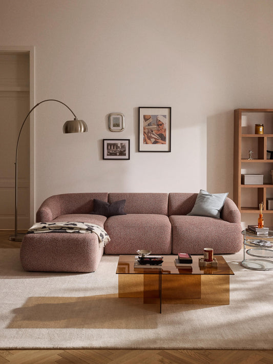 Sofvella 3-Seater Modular Corner Sofa in Bouclé