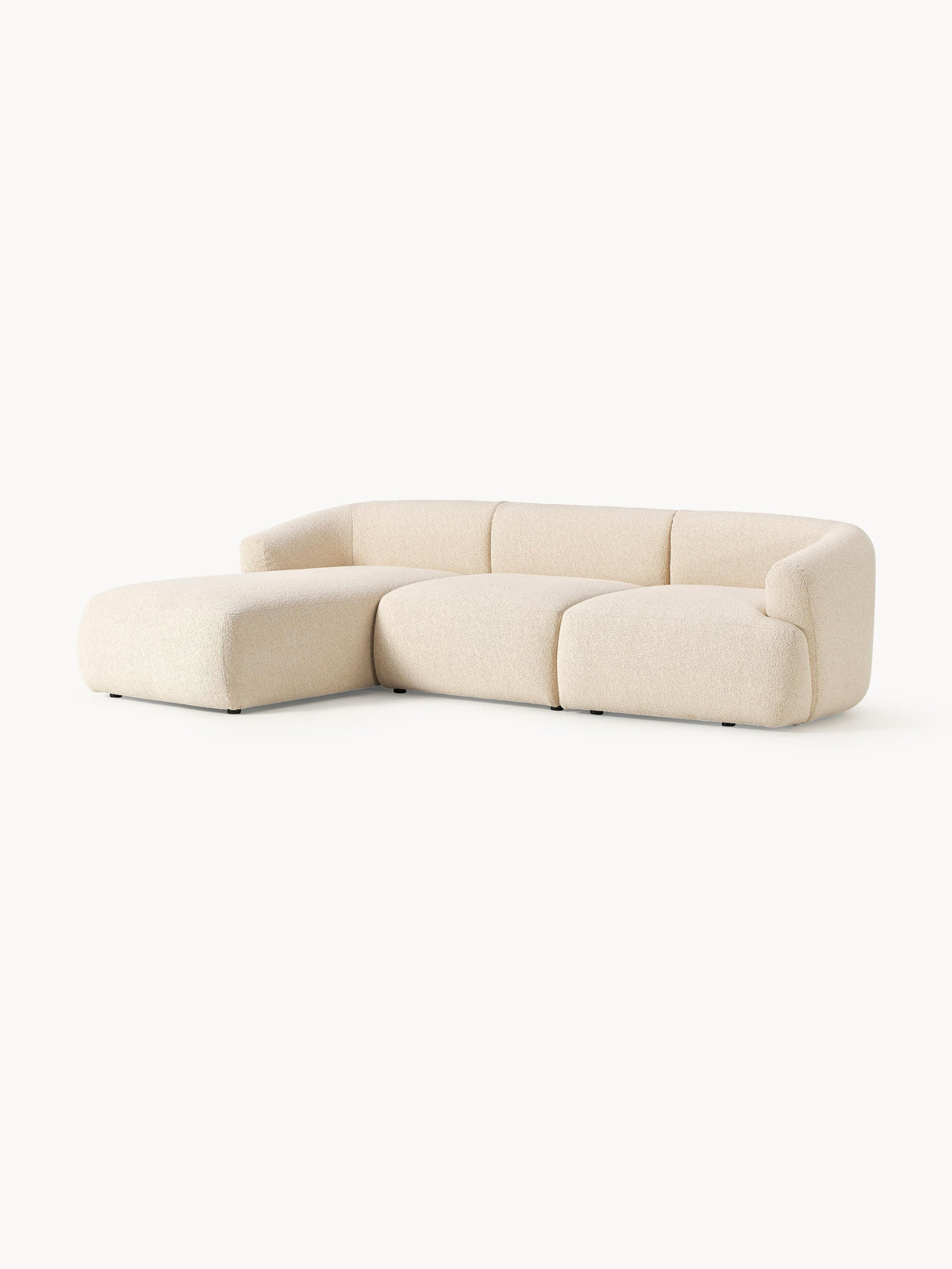Sofvella 3-Seater Modular Corner Sofa in Bouclé