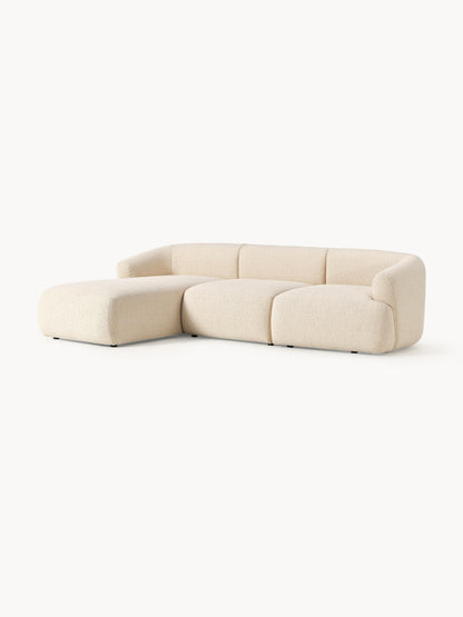 Sofvella 3-Seater Modular Corner Sofa in Bouclé