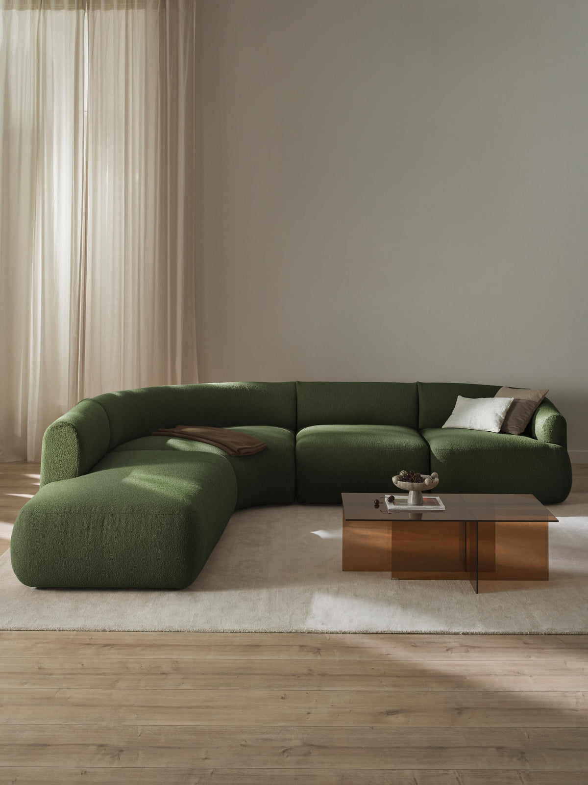 Sofvella Modular Corner Sofa in Bouclé (4-Seater)