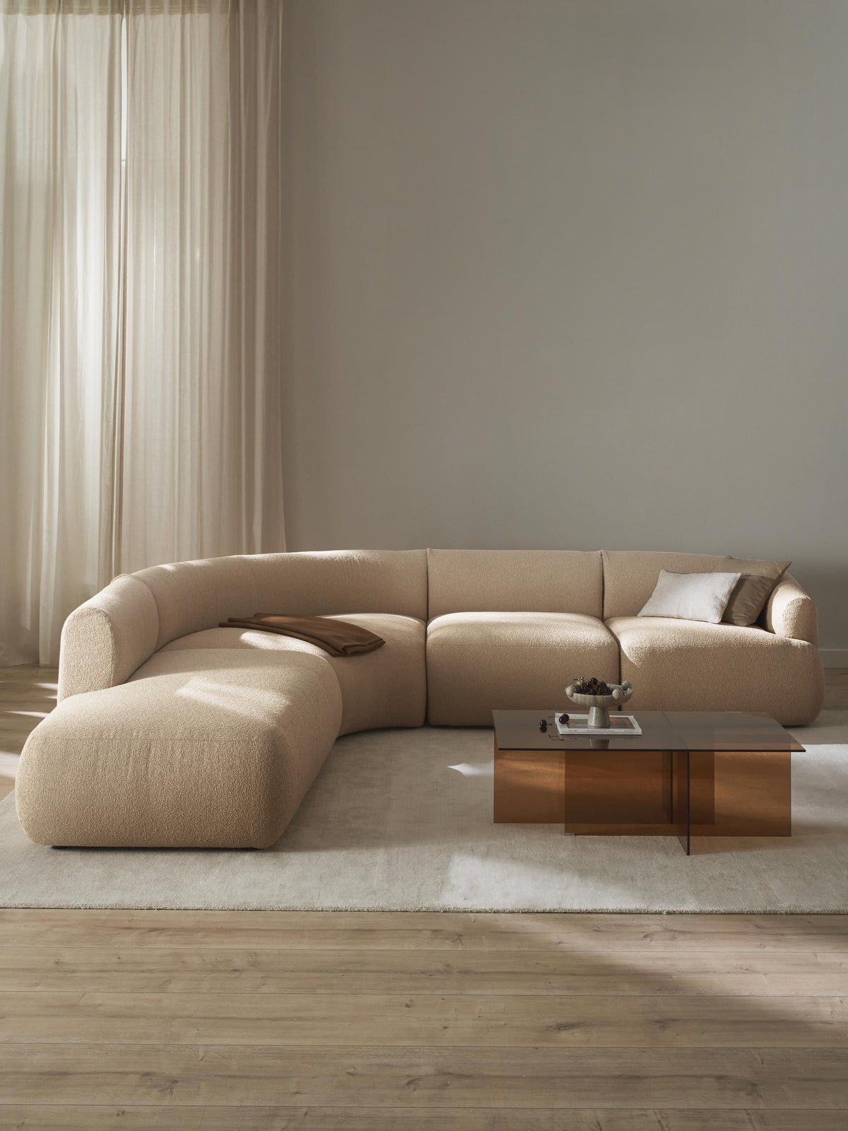 Sofvella Modular Corner Sofa in Bouclé (4-Seater)