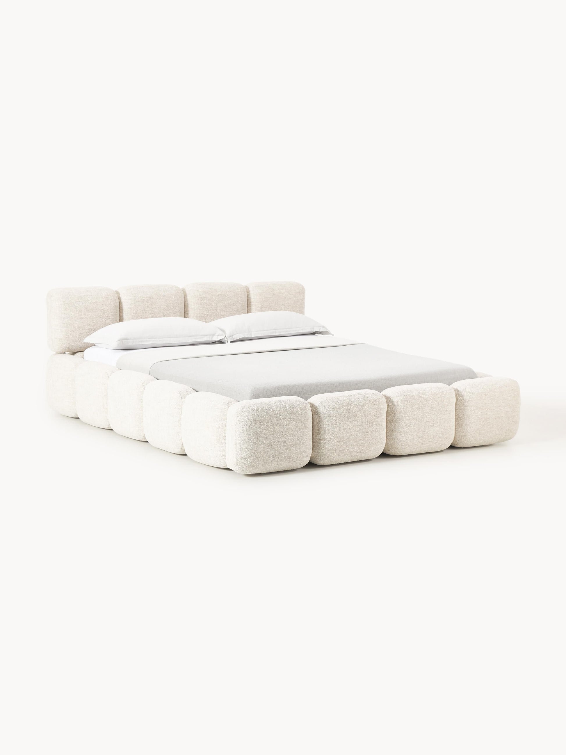 Taybria Bouclé Upholstered Bed