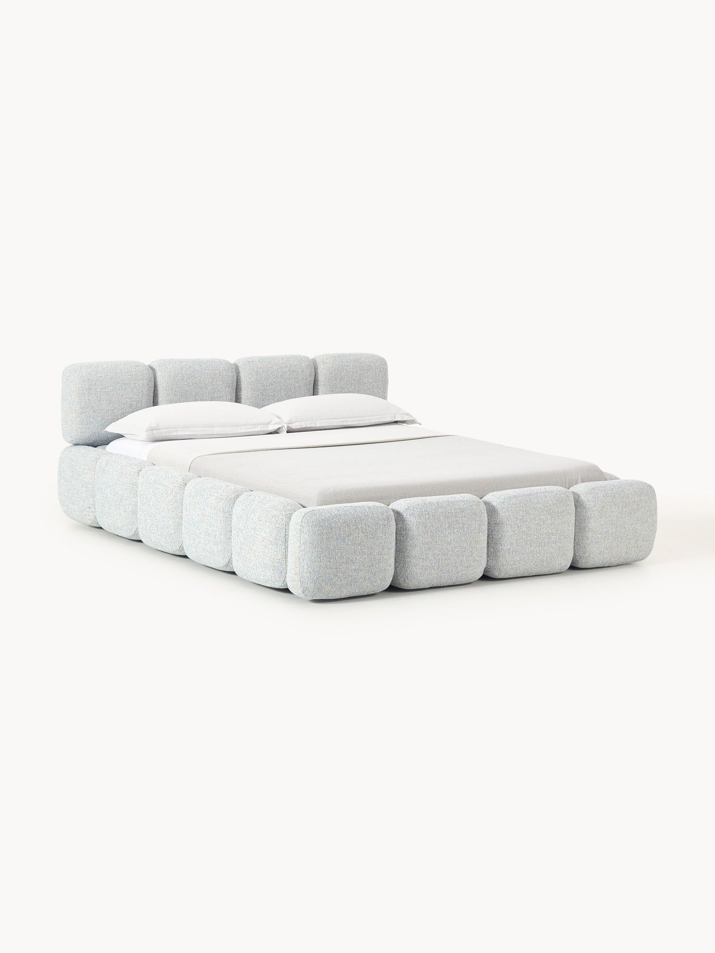 Taybria Bouclé Upholstered Bed