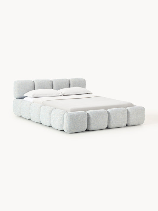 Taybria Bouclé Upholstered Bed